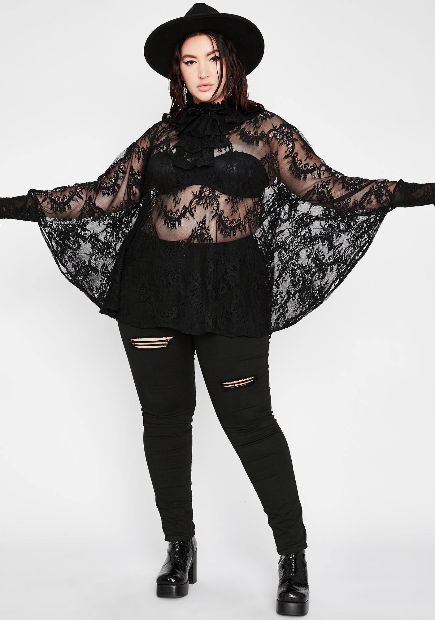 Plus Size Killstar Immortal Beauty Lace Tunic | Dolls Kill