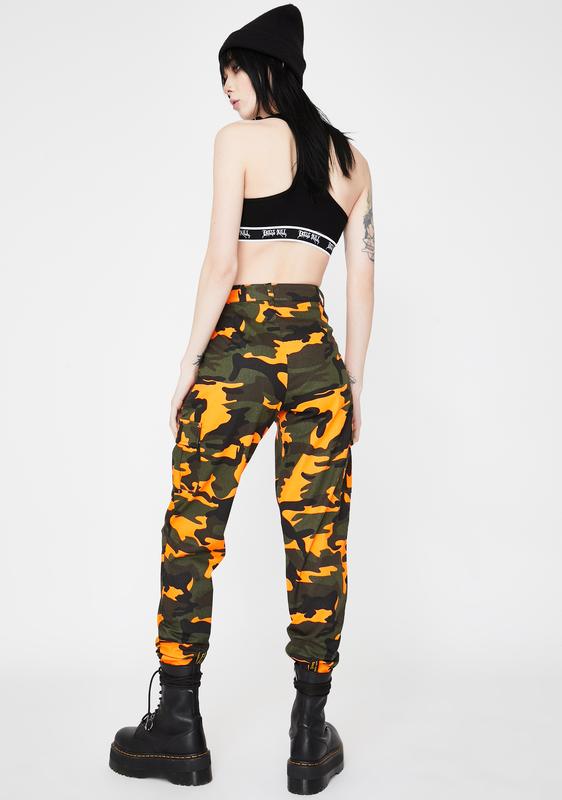 neon camo trousers