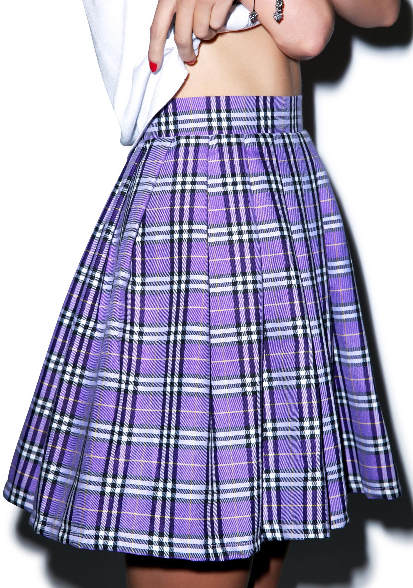 Plaid Skirt Model 34