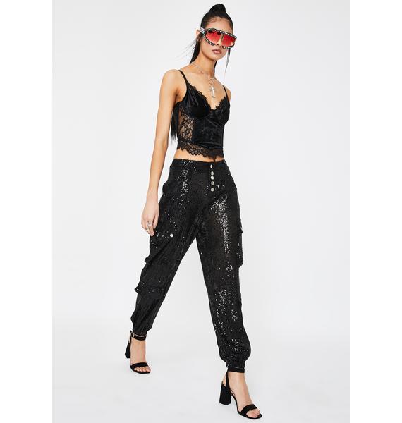 Lioness Cypress Sequin Cargo Pants | Dolls Kill