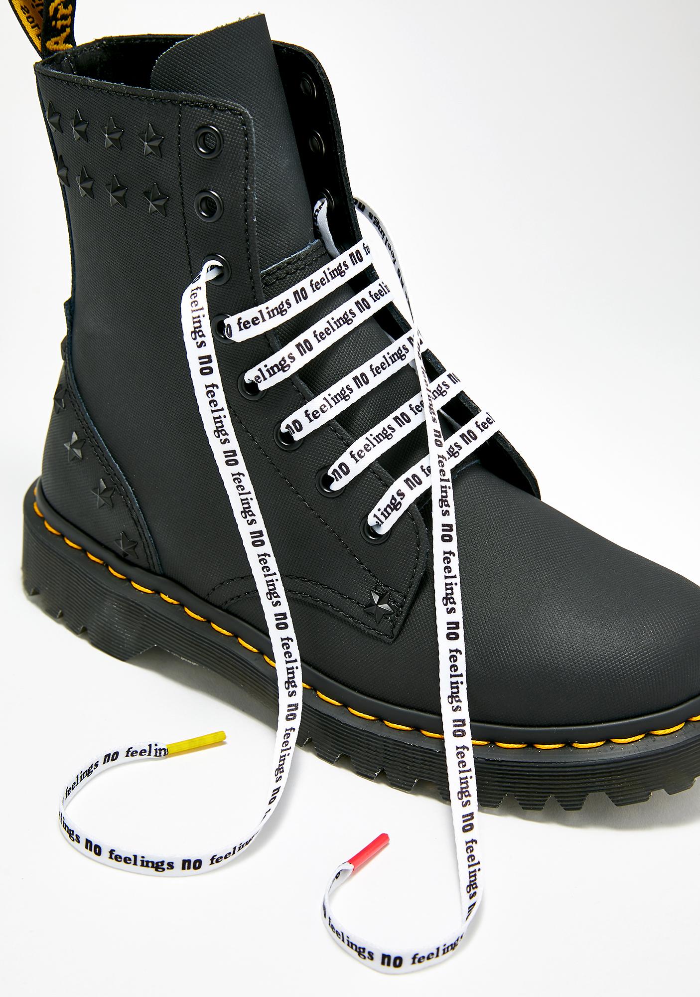 doc martens flat laces