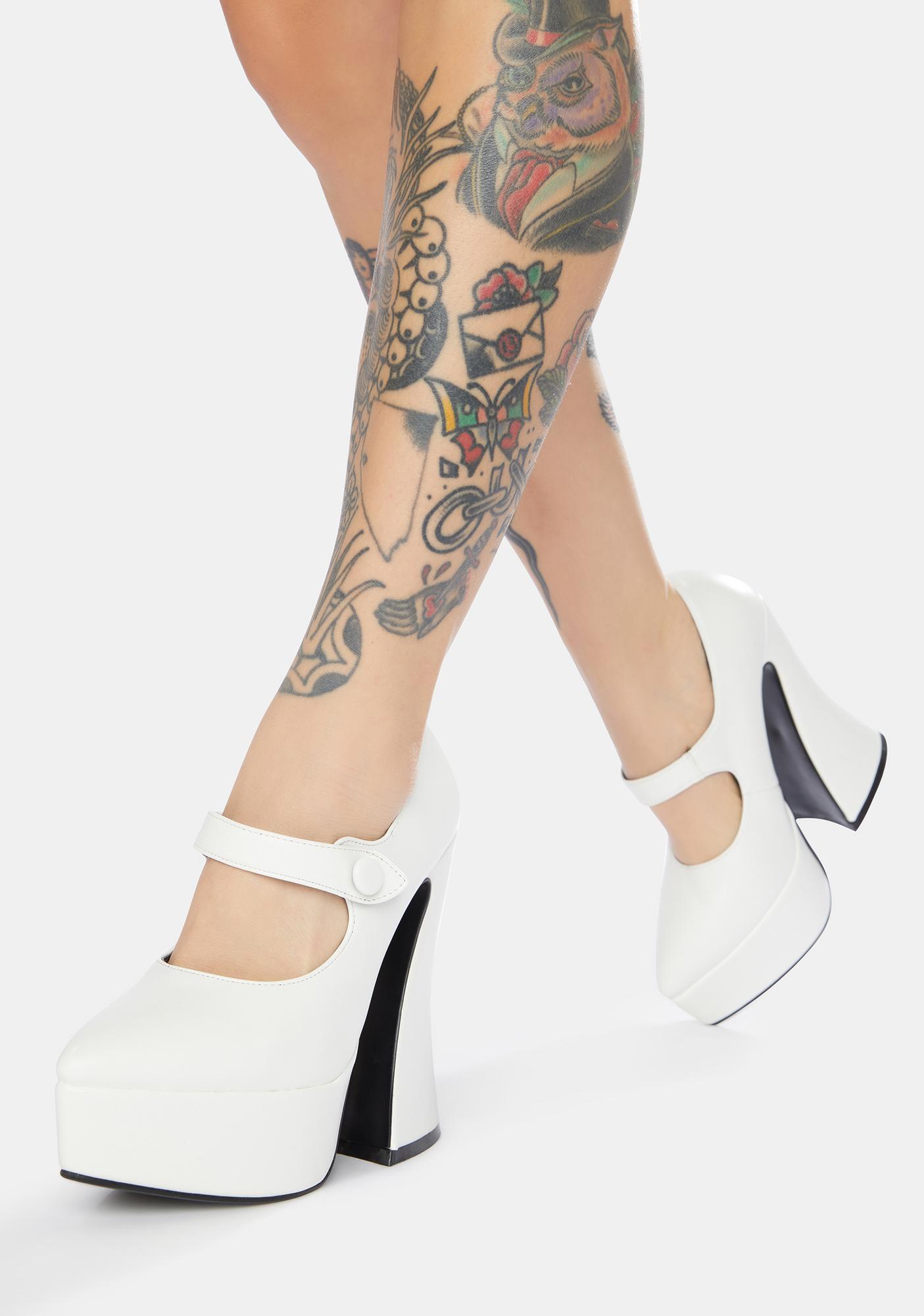 lamoda patent entering paradise platform heels