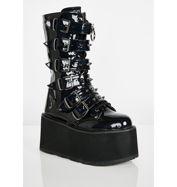prizm heist buckle boots demonia