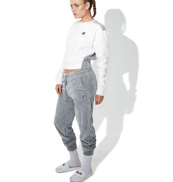 fila velour joggers