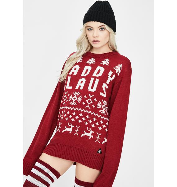 American Stitch Daddy Claus Christmas Sweater | Dolls Kill
