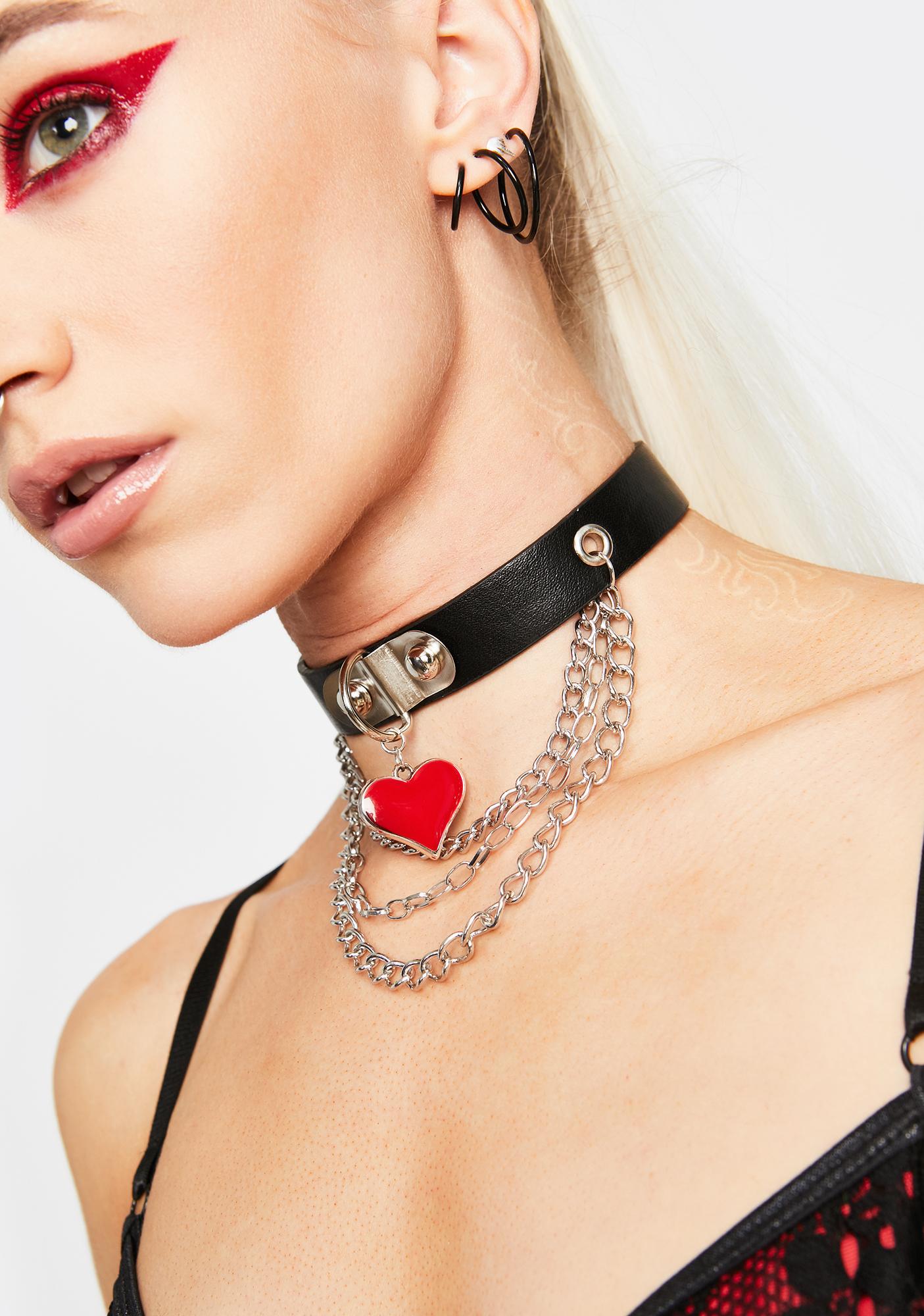 leather choker