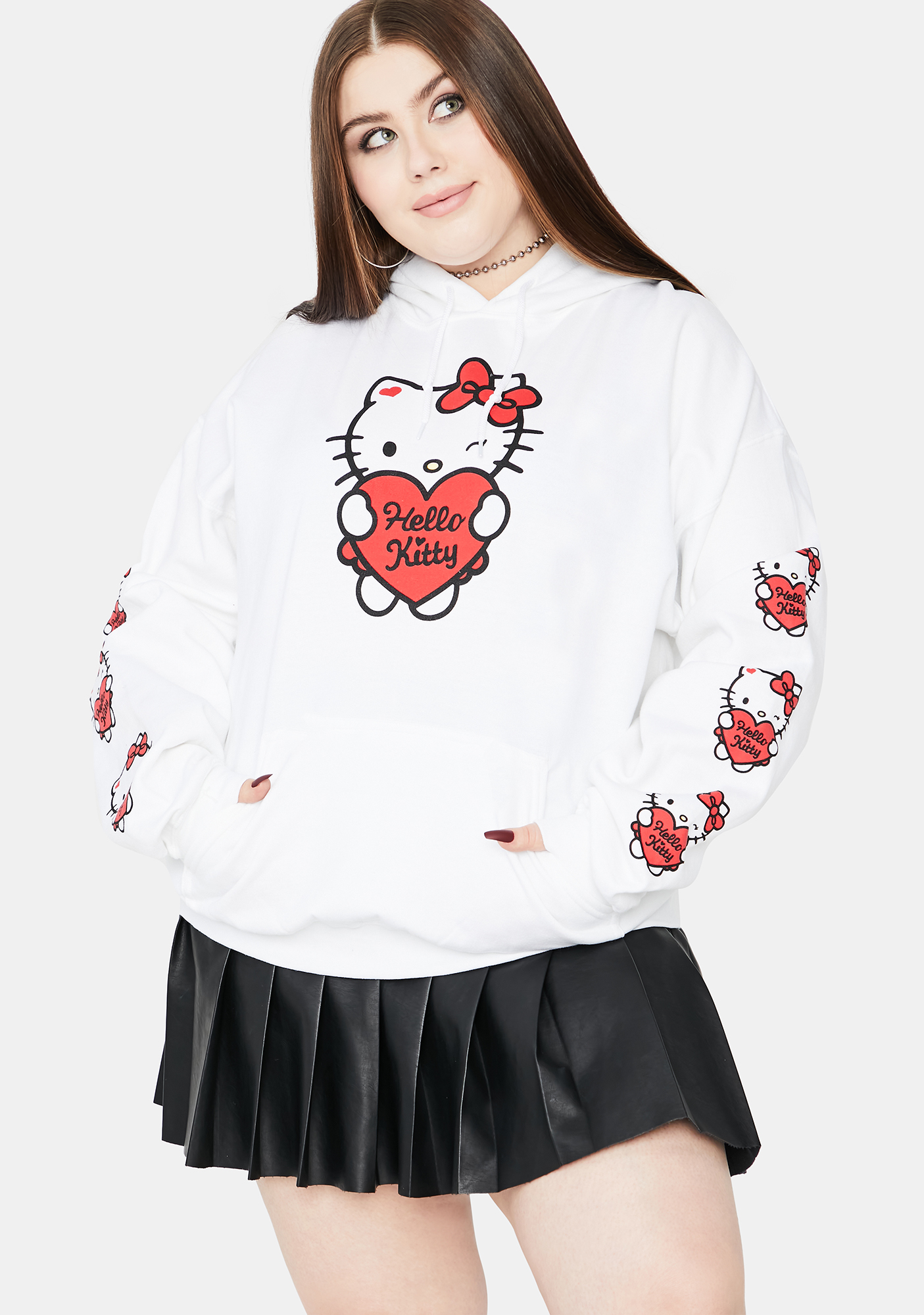 NGOrder Curve Hello Kitty Oversized Hoodie | Dolls Kill