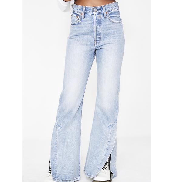 levi's split flare