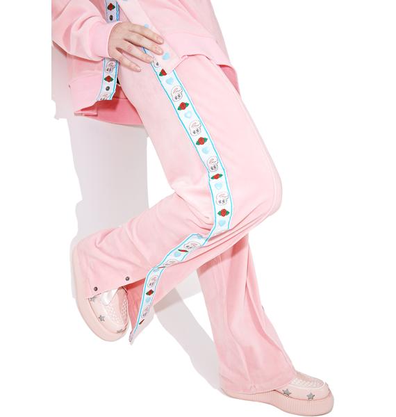 lazy oaf pink pants