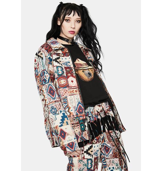 CHINATOWN MARKET Rug Dealer Patchwork Jacket | Dolls Kill