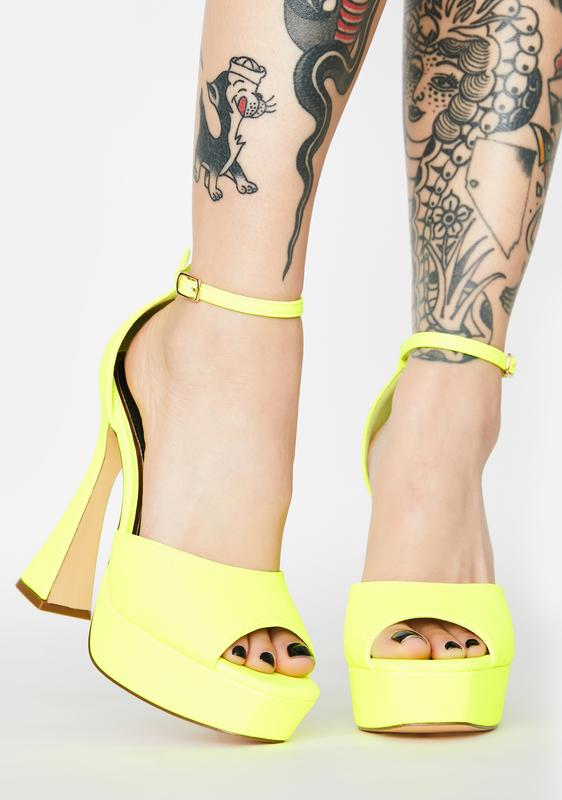 yellow platform crocs dolls kill