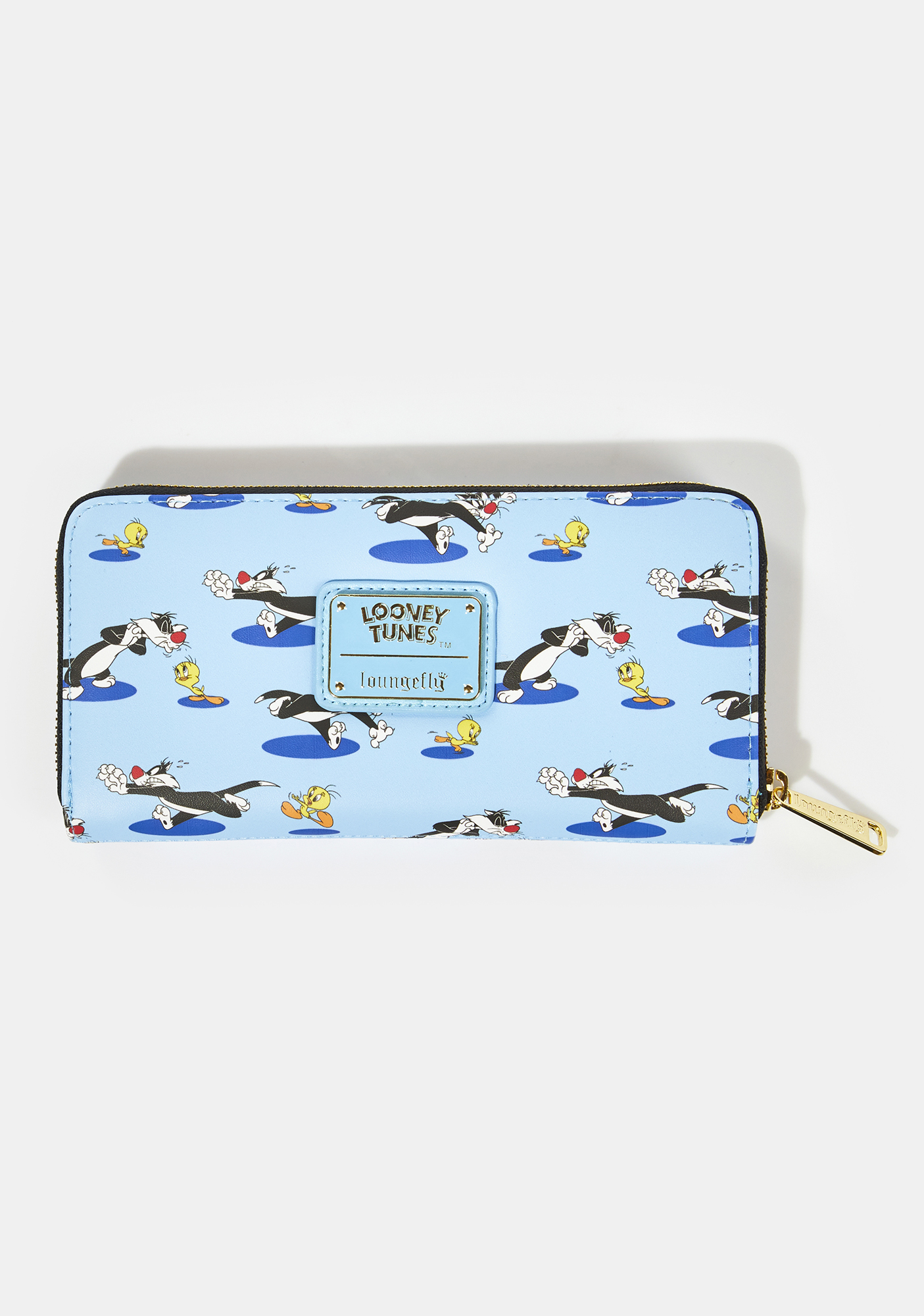 Loungefly Tweety Bird And Sylvester Wallet - Blue | Dolls Kill