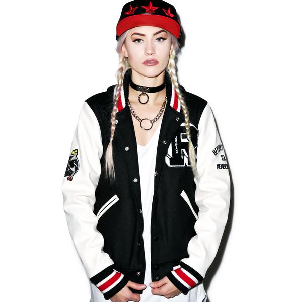 Joyrich The Private Club Oversized Varsity Jacket | Dolls Kill