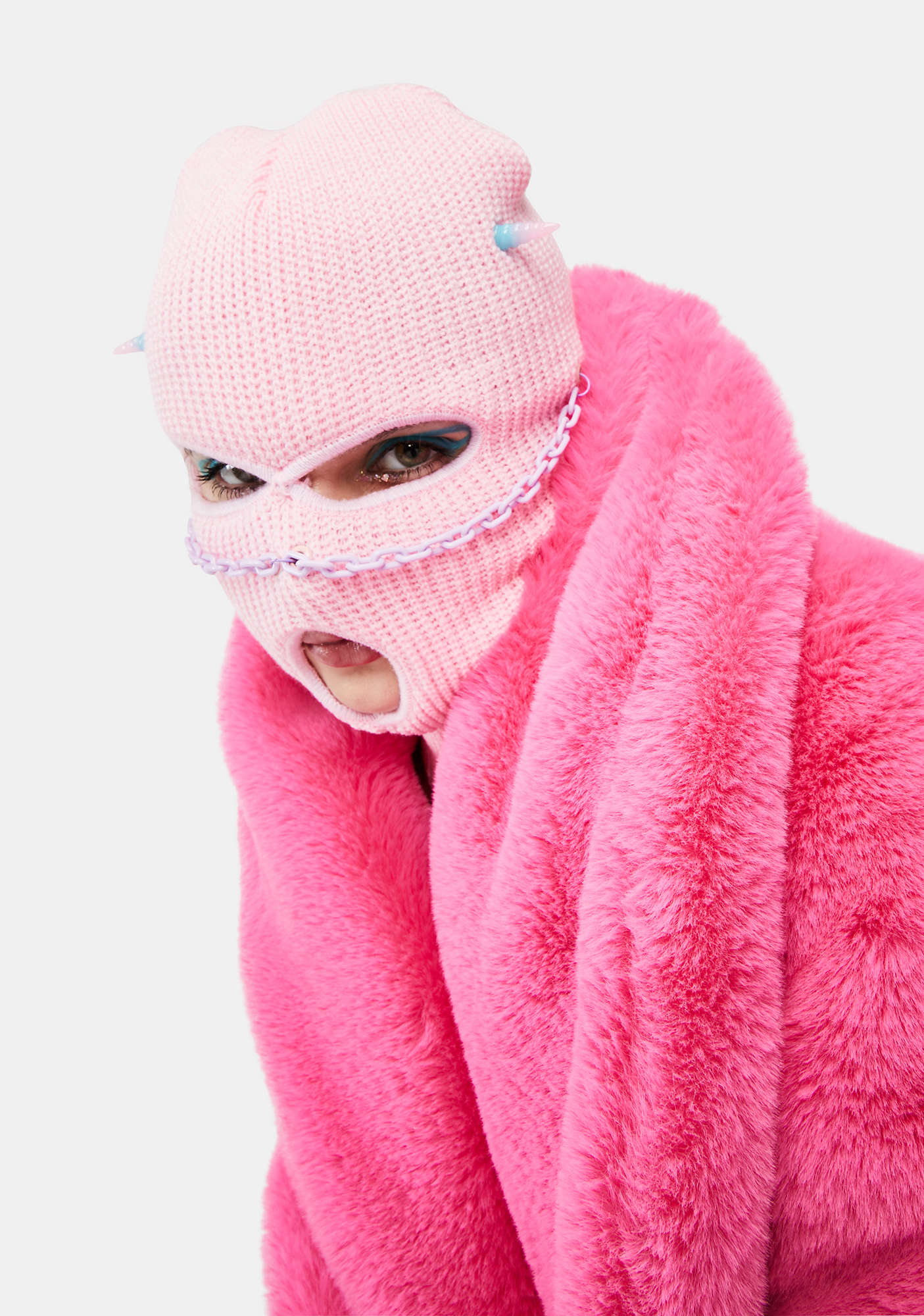 Devil666ish Pink Demon Beanie Mask | Dolls Kill
