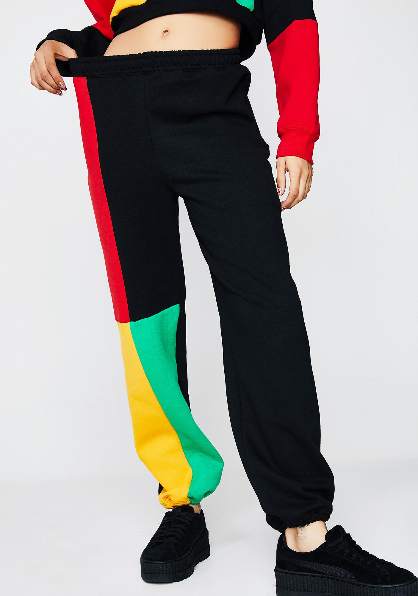 colorblock sweatpants