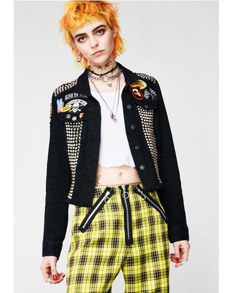 Punk Clothing Rock Fashion With Our Doll Darby Dolls Kill Cat Denim Jacket