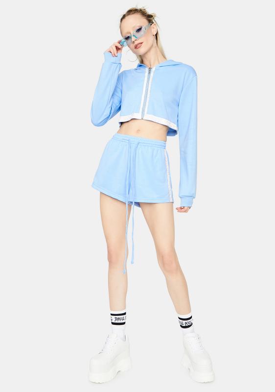 dolls kill cropped moletom com capuz