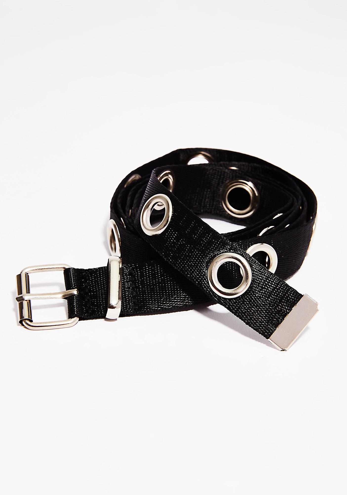 eyelet buckle belt