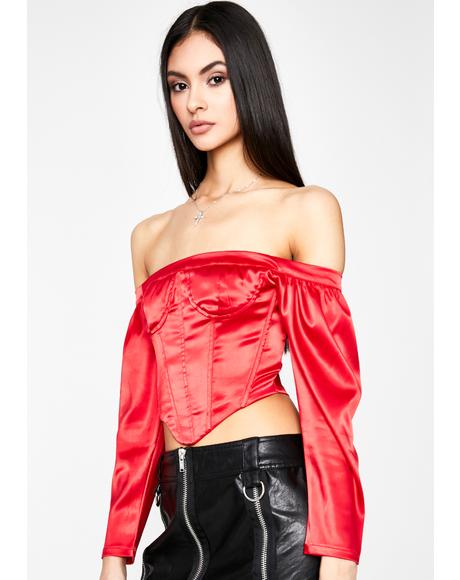 Scarlet Blinding Emotion Crop Top