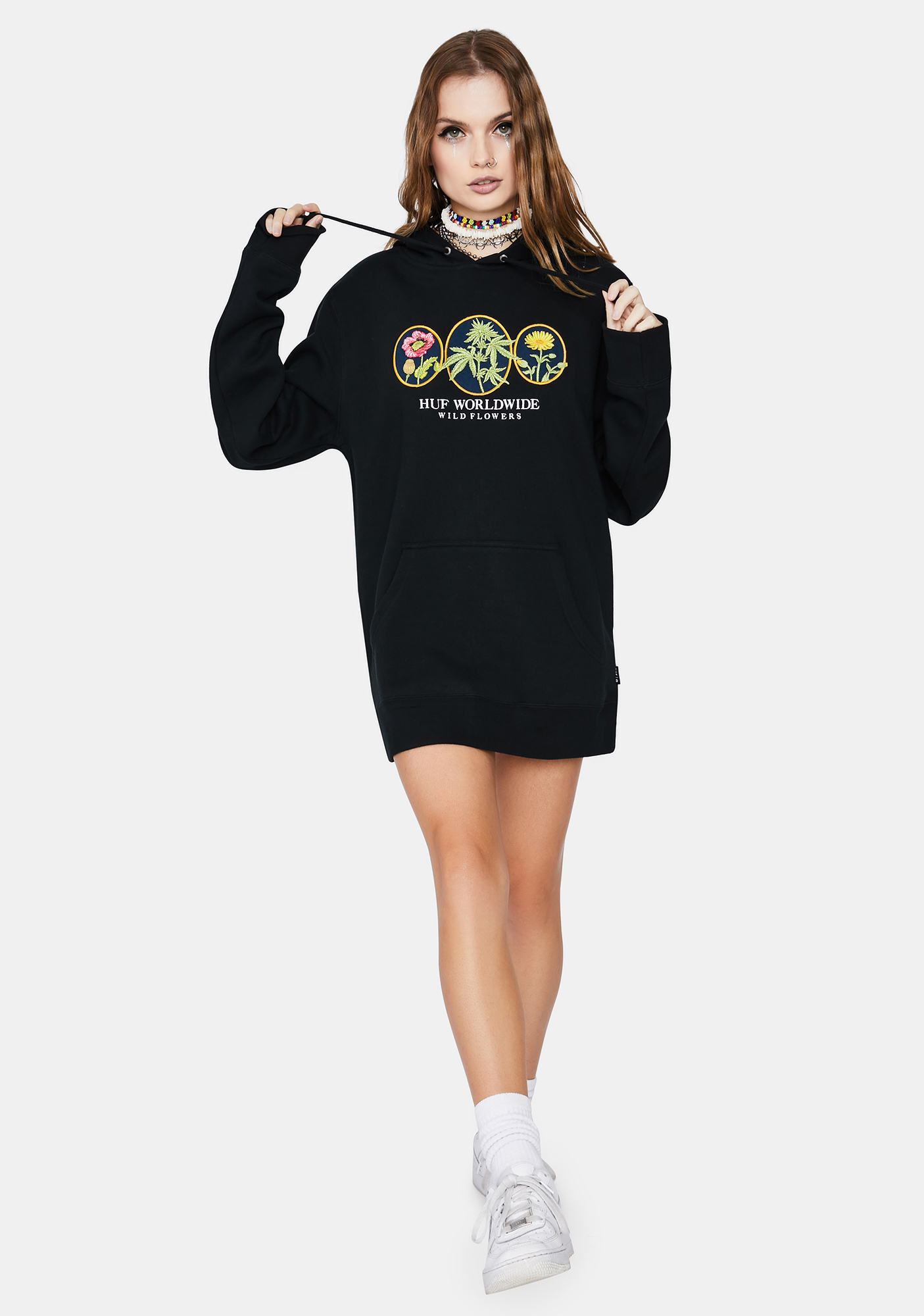 huf wildflowers hoodie