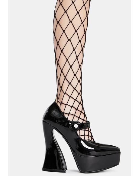 lamoda patent entering paradise platform heels
