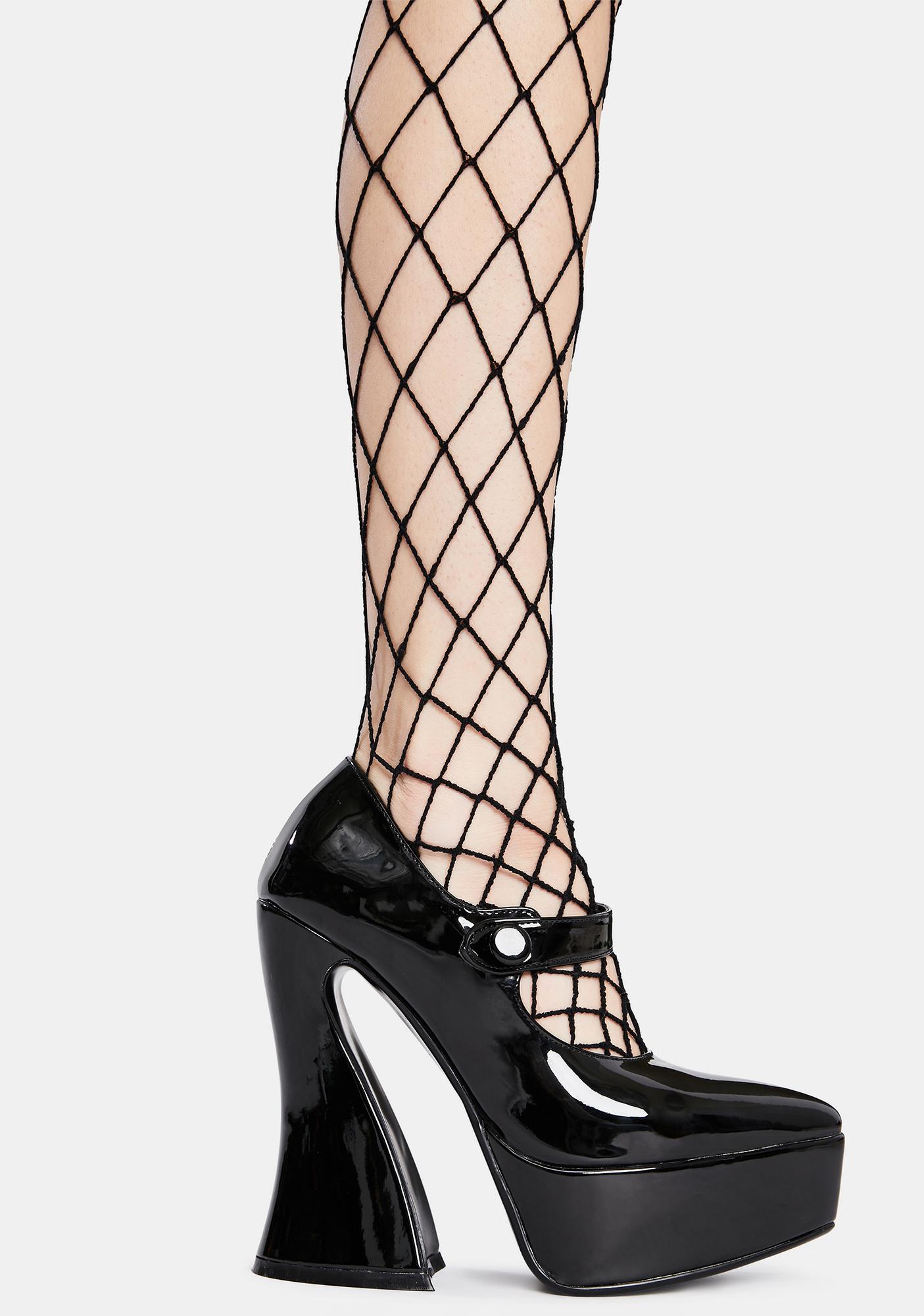 lamoda patent entering paradise platform heels
