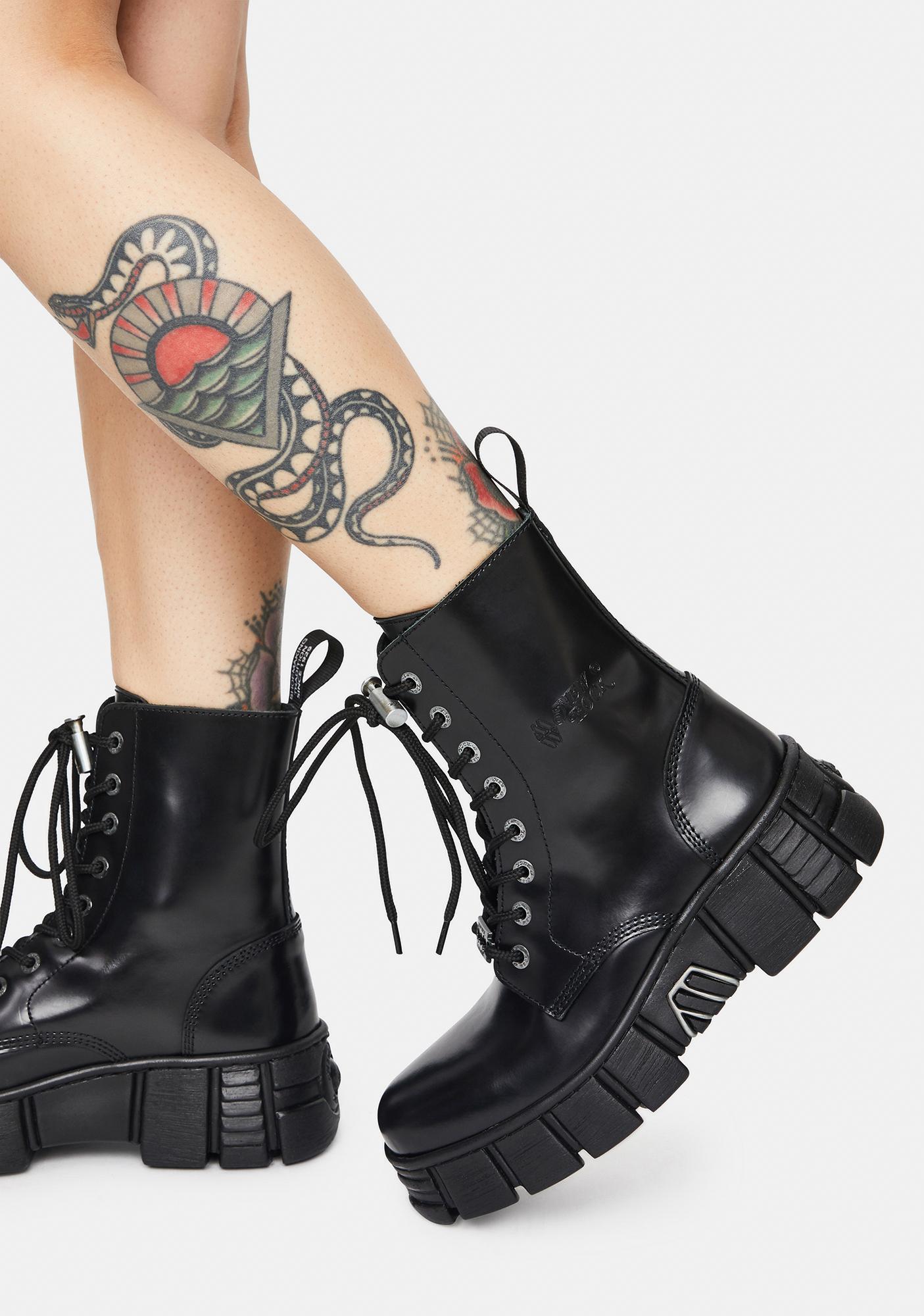 New rock combat boots Clearance