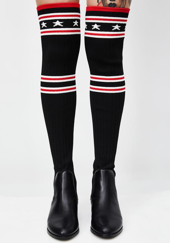 givenchy over the knee socks