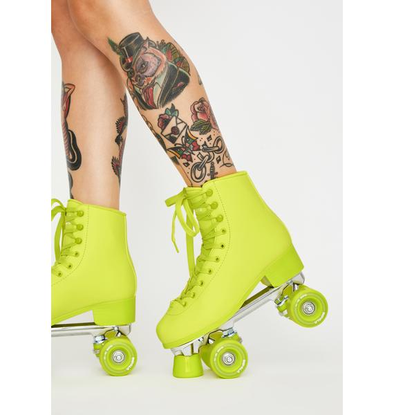 Impala Rollerskates Voltage Green Impala Quad Skates Dolls Kill
