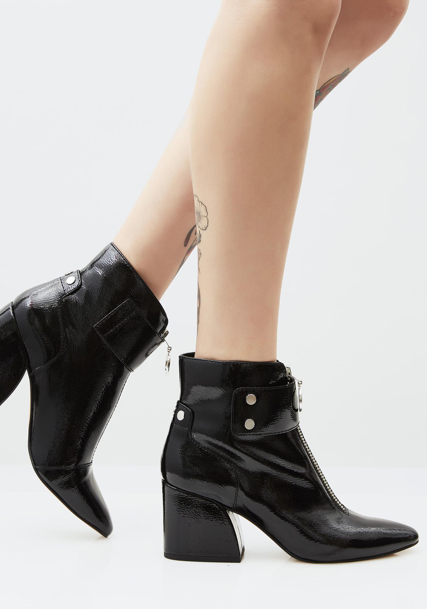 dolce vita patent leather booties