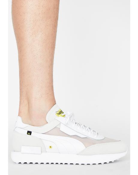 white disruptor ii applique sneakers