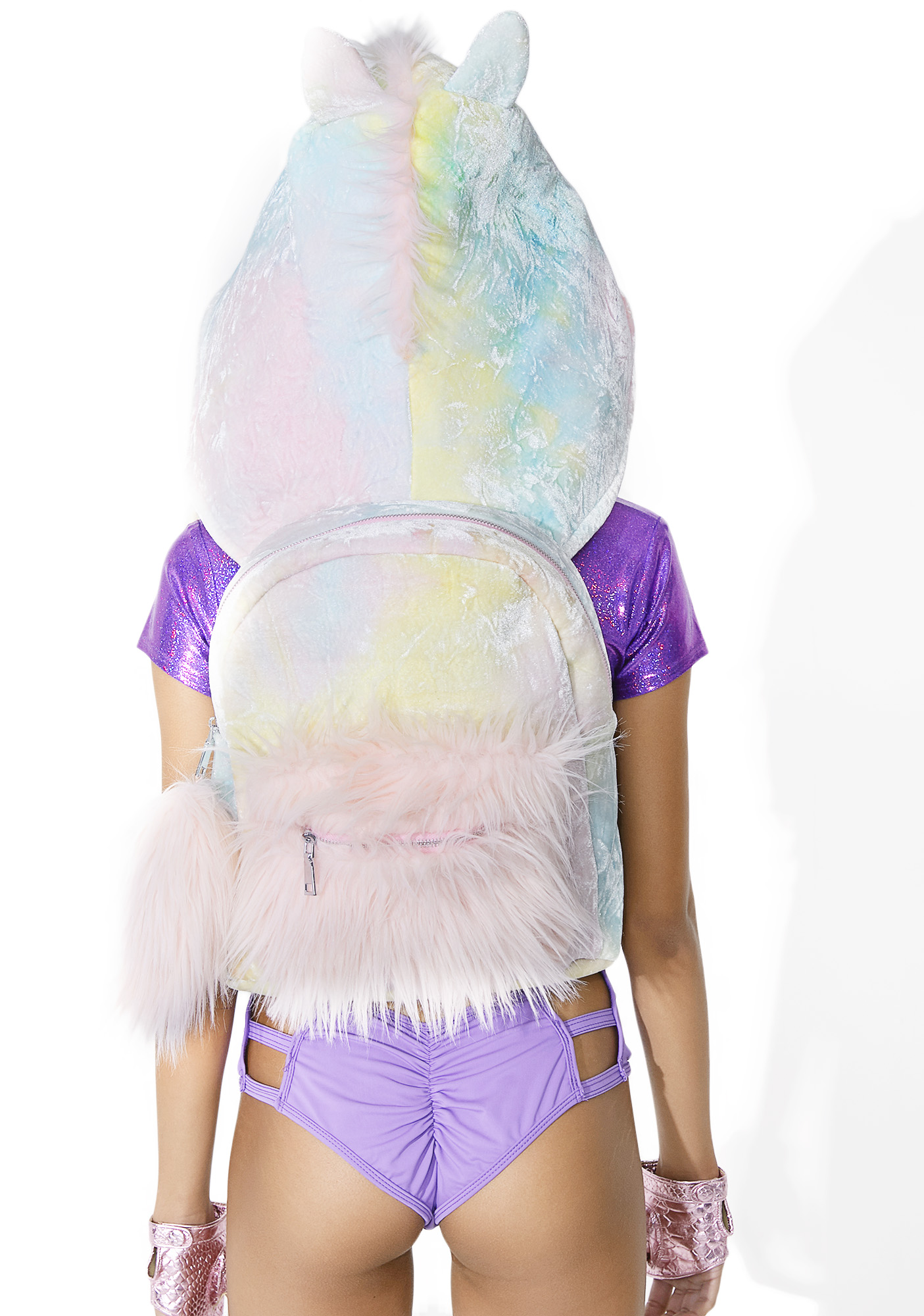 unicorn hooded backpack