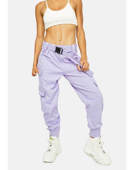 lilac cargo pants