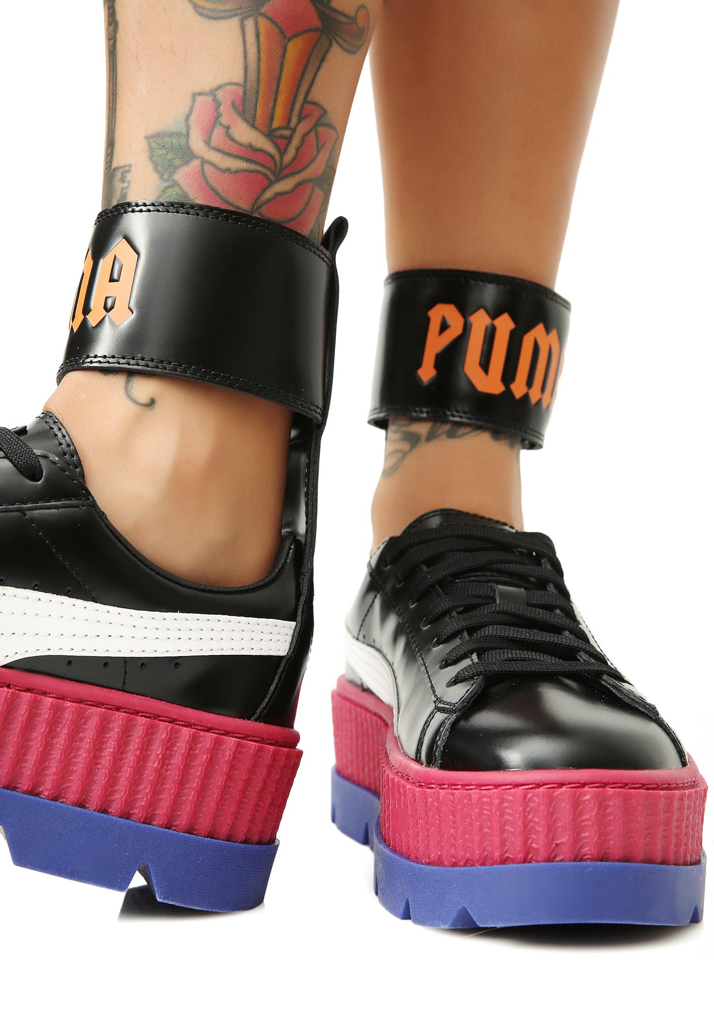 puma creepers ankle strap