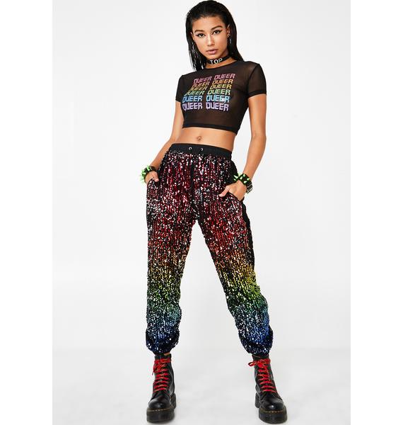 express sequin joggers