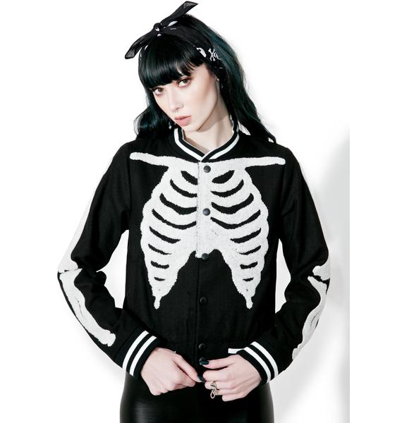 Iron Fist Wishbone Varsity Jacket | Dolls Kill