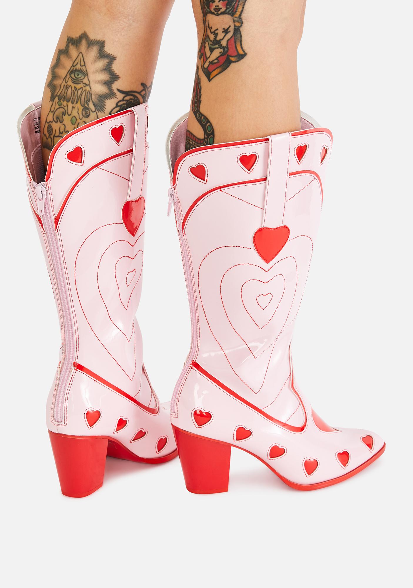 cowgirl boots red