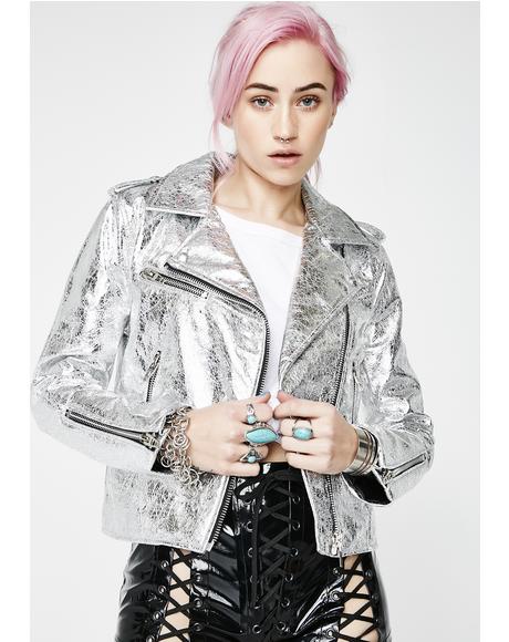 Crystallized Moto Jacket
