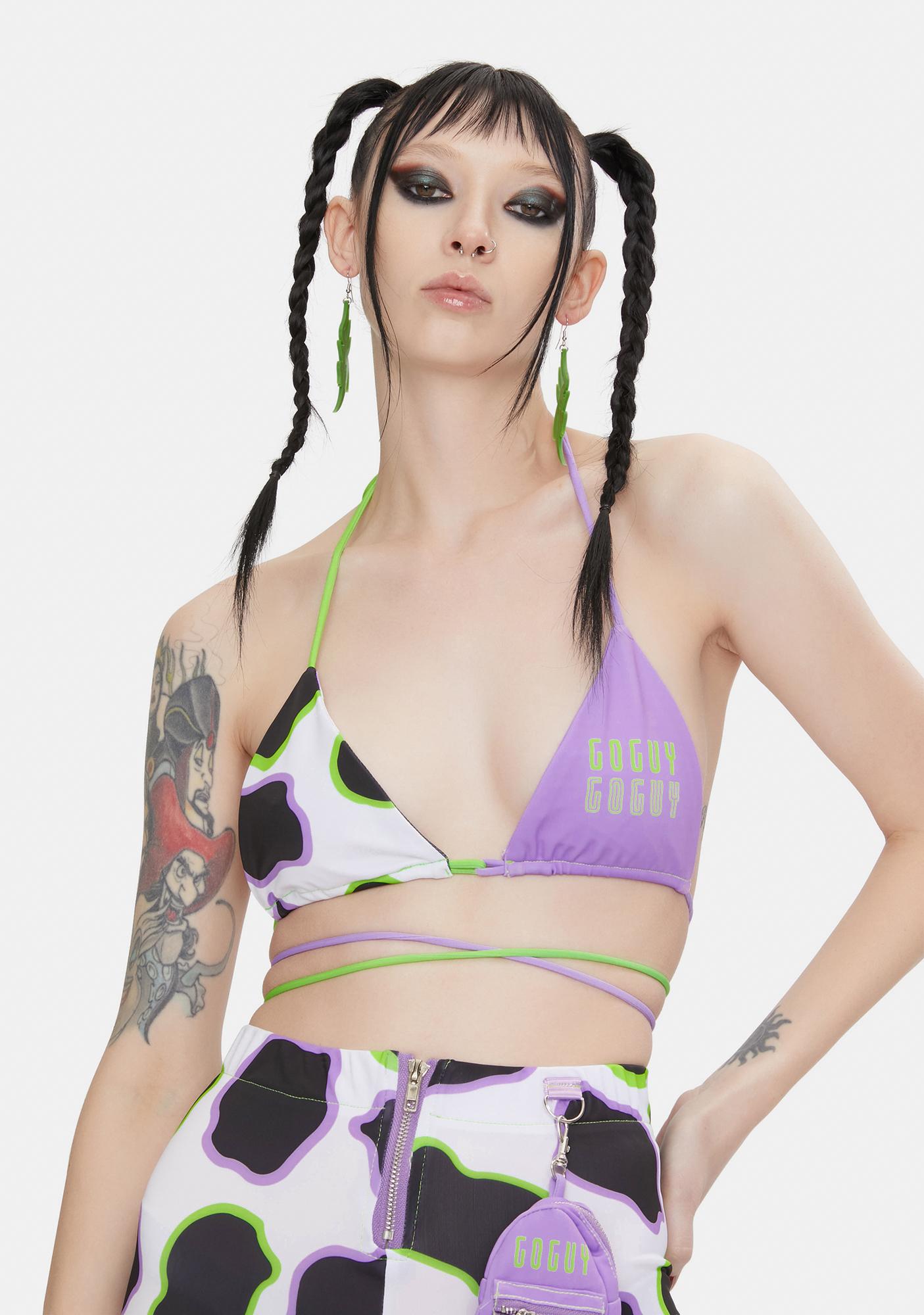 cow print bralette