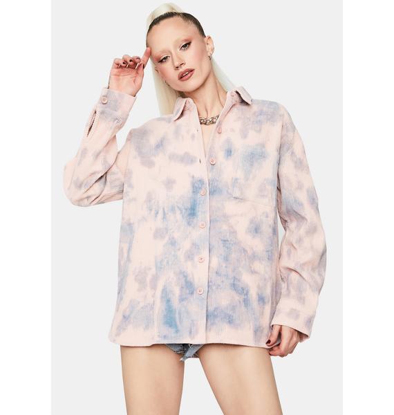 tie dye button up