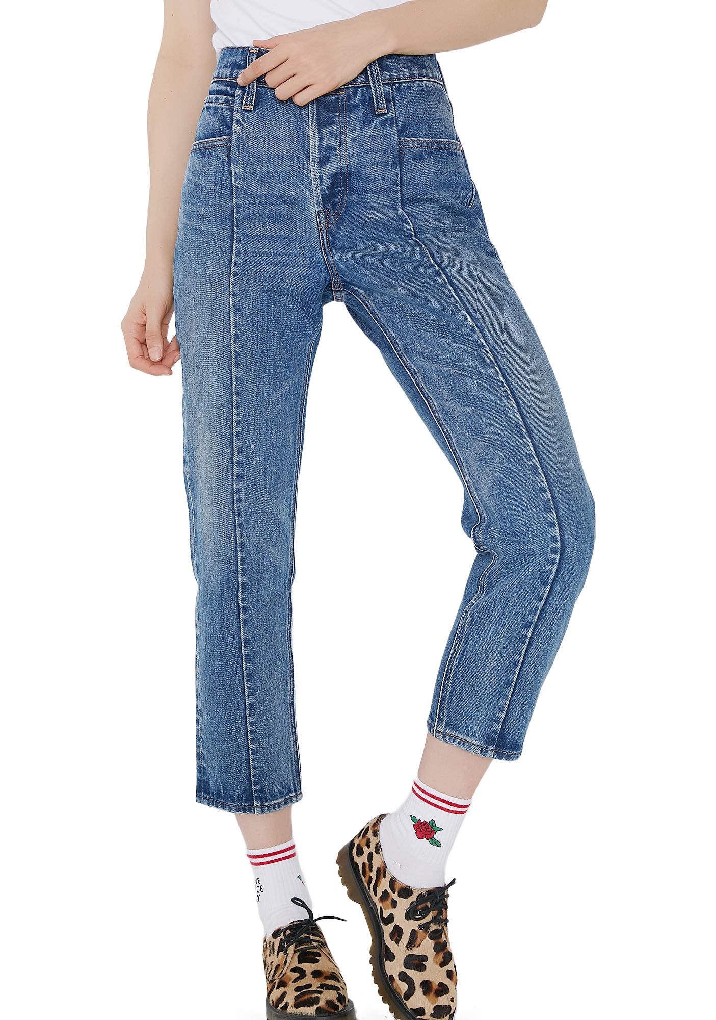 levi's front seam jeans