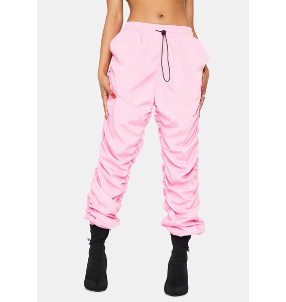ruched bottom joggers