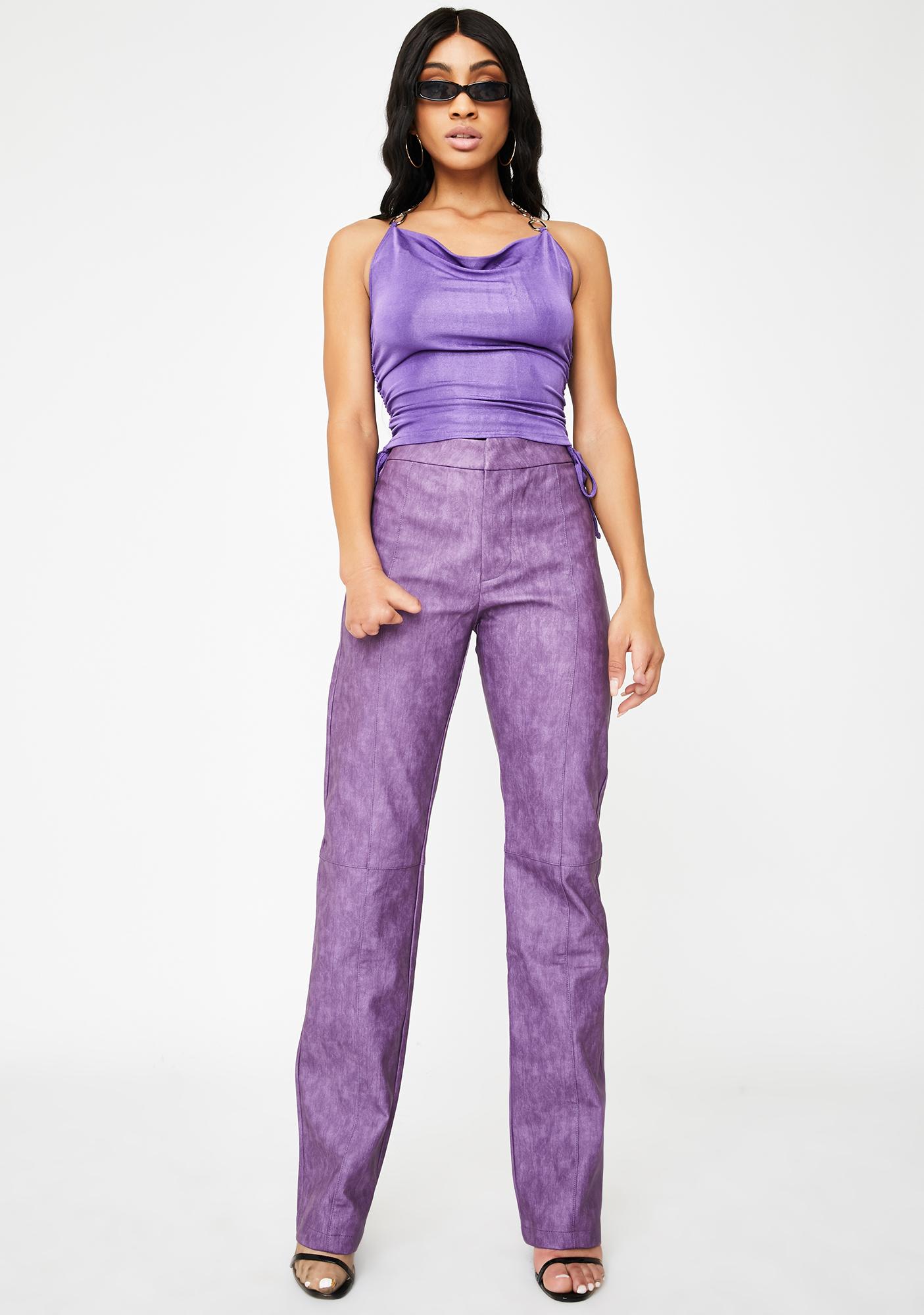 i am gia purple zebra pants