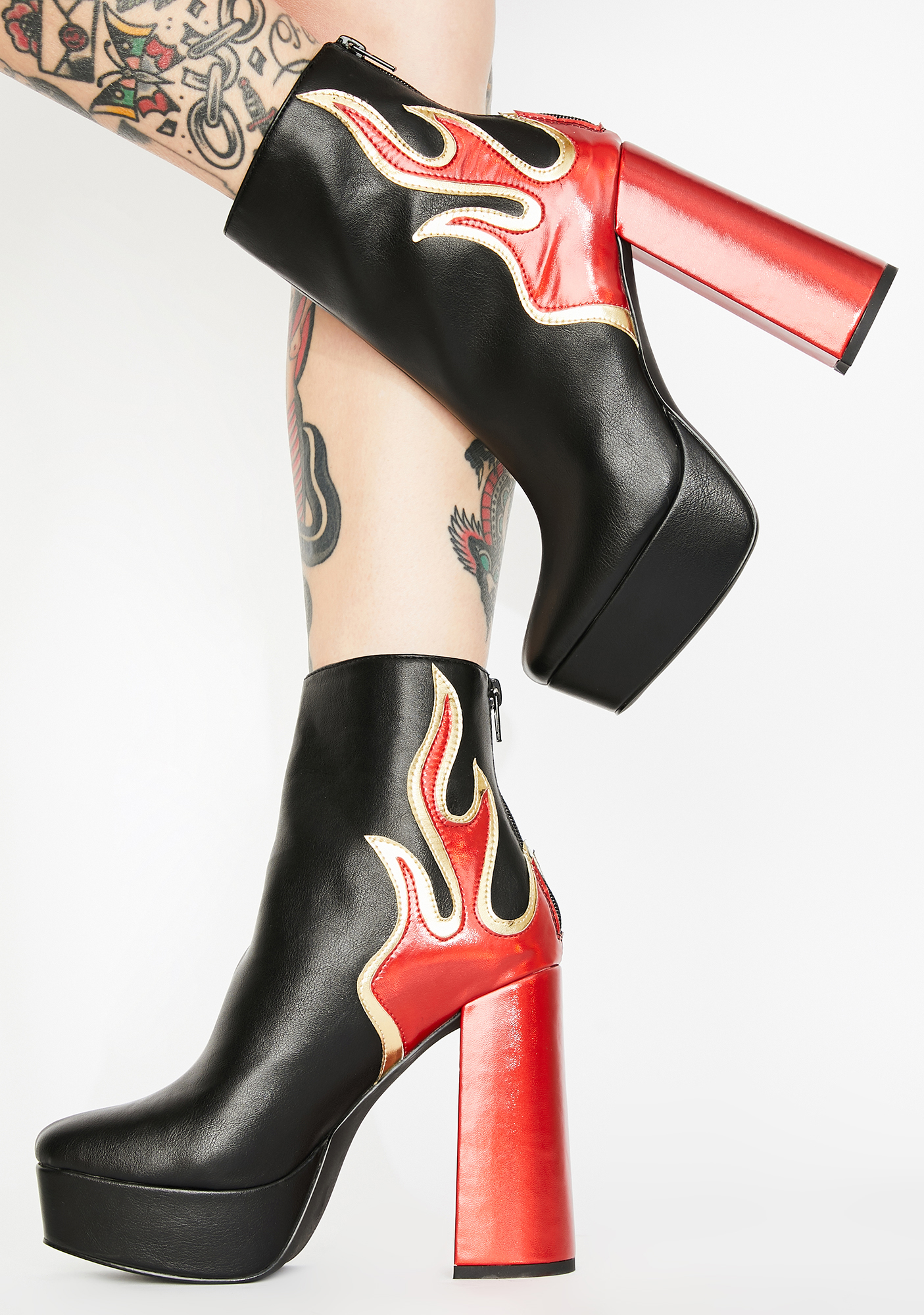 Public Desire Ablaze Platform Boots | Dolls Kill