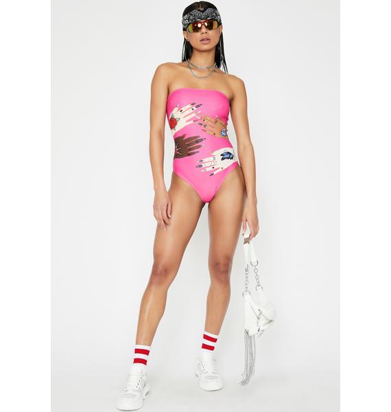 tube one piece swimsuit