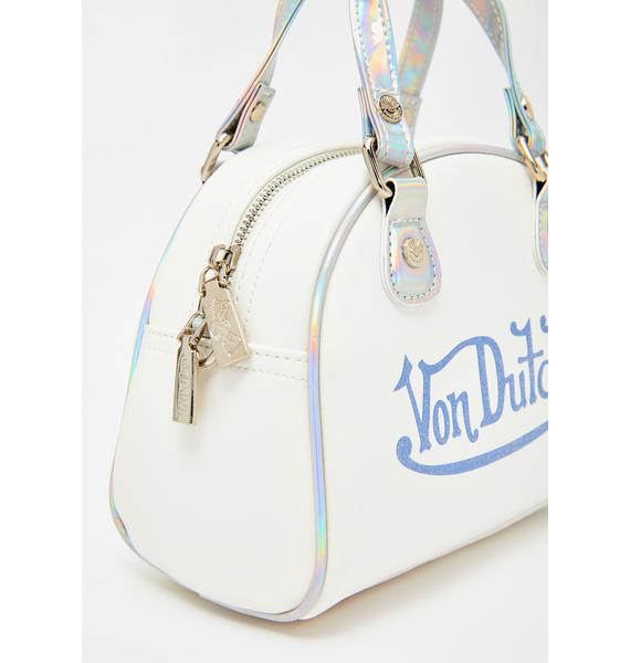 Von Dutch Holographic Small Bowling Bag | Dolls Kill