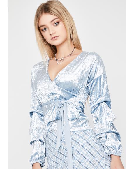 Berry Total Romantic Velvet Blouse