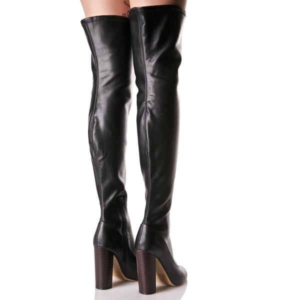Lust For Life Chelsea Thigh-High Boots | Dolls Kill
