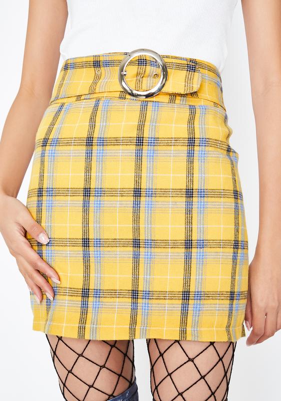yellow plaid skirt dolls kill