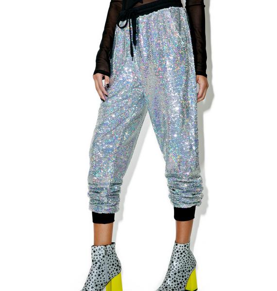 sequin star joggers